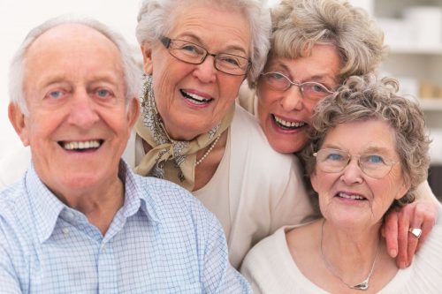 Group of older people's get together